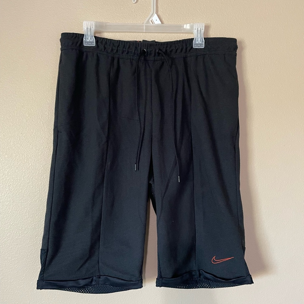 Men’s Nike Dry Black ISO Fleece Dri-Fit Training Short Large Tall